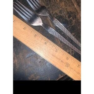 Vtg Fork MCM 70's Trocadero Stainless Flatware One ( 1 ) Salad Fork Silverware